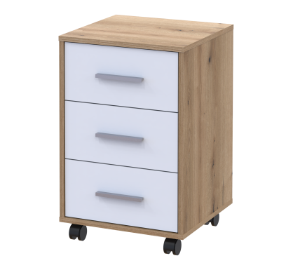 Komoda Doros T3 Dub Evok/Bílý DTD 43×42×66,4 (41901068)