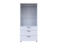 Skříň na oblečení Doros Thorn Bílá 2 DTD/3Š tyč 90х51.6х200 (44900437)