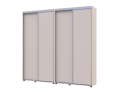 Šatní skříň s posuvnými dveřmi Doros Sigma Slim Kašmír 2+2 dveře 220x45x214.4 (42005590)
