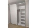Skříň s posuvnými dveřmi Doros G-Caiser Bílá / Bílá 2 DTD / 3 části 180x60x240 (42002108)