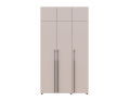 Šatní skříň se zásuvkami a nástavcem Doros Kasper Kašmír 3 LTD 135×48×245  (42005566)
