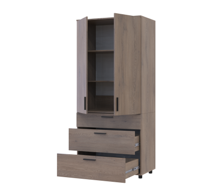 Skříň na oblečení Doros Thorn Cremona Cannolo 2 DTD/3Š police 90х51.6х200 (44900430)