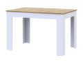 Jídelní stůl Doros Flint Bílý/Dub Artisan 120/170x80x78 (41510130)