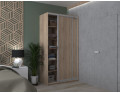 Šatní skříň Doros City Light Dub Sonoma 2 DTD 120×45×225 (42002011)