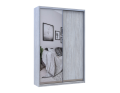 Šatní skříň Doros City Light Borovice Natti 1 DTD / 1 zrcadlo 120×60×225 (80736498)