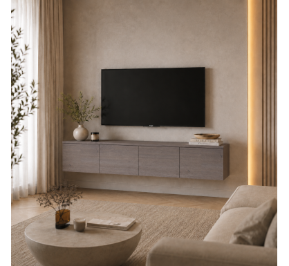 TV stolek Doros Lévia Cannolo 4 dveře 160×35×33 (41516197)