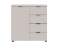 Komoda Doros Ron 1 1 dveře 4 zásuvky Kašmír 80 × 38 × 81 (41516043)