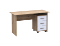 Kancelářský stůl Doros T3 Dub Evok/Bílý Dřevo 120 × 68 × 78 (41901064)