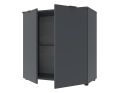 Komoda Doros Ron 3 2 dveře Grafit 80 × 38 × 81 (41516002)