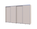 Šatní skříň s posuvnými dveřmi Doros Sigma Slim Kašmír 2+2 dveře 330x60x214.4 (42005613)