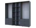 Set Doros Gelar s regálem Grafit 2+3 dveře 231,9×49,5×203,4 (42005057)