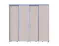 Šatní skříň s posuvnými dveřmi Doros Sigma Slim Kašmír 2+2 dveře 230x45x214.4 (42005592)