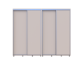 Šatní skříň s posuvnými dveřmi Doros Sigma Slim Kašmír 2+2 dveře 260x45x214.4 (42005598)