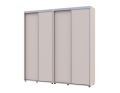 Šatní skříň s posuvnými dveřmi Doros Sigma Slim Kašmír 2+2 dveře 210x45x214.4 (42005588)