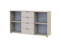 Komoda Doros Ron 5 Kašmír 2 dveře 4 zásuvky 140 × 38 × 81 (41516047)