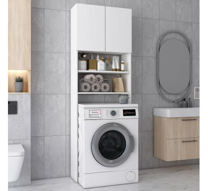 Skříň na pračku Doros Lola Mini Bílý DTD 64×26,6×190 (41516023)