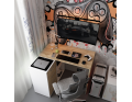 Kancelářský stůl Doros T8 Bílý/Dub Artisan 100 × 83 × 75 (41516060)
