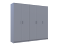 Sada Promo Šedá 2+3 dveře 225x48x204 (80737767)