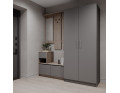 Předsíň Bela a skříň Promo Cremona Cannolo/Šedá 2 DTD 190×48×204 (42005331)