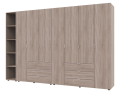 Set Doros Gelar s regálem Dub Sonoma 3+4 dveře 309,4×49,5×203,4 (42005048)