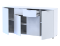 Komoda Doros Ron 7 Bílý 4 dveře 2 zásuvky 160 × 38 × 81 (44900222)
