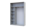 Šatní skříň Doros City Light Borovice Natti 1 DTD / 1 zrcadlo 150×60×225 (80736510)