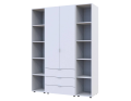 Set Doros Gelar se 2 regálů Bílý 2 dveře 153,9×49,5×203,4 (42005030)