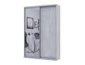 Šatní skříň Doros City Light Borovice Natti 1 DTD / 1 zrcadlo 120×60×225 (80736498)