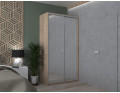 Šatní skříň Doros City Light Dub Sonoma 2 zrcadla 120×60×225 (42002036)