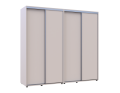 Šatní skříň s posuvnými dveřmi Doros Sigma Slim Kašmír 2+2 dveře 230x60x214.4 (42005593)