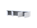 TV stolek Doros Levia Bílý 4 dveře 160x35x33 (41516091)