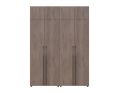 Šatní skříň s policemi a nástavcem Doros Kasper Cremona Cannolo 2+2 LTD 180×48×245  (42005541)