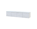 TV stolek Doros Levia Bílé dřevo 4 dveře 160x35x33 (41516117)