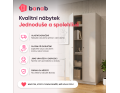 Set Doros Promo s policemi Bílá 2+2 dveře 180×48×204 (44900288)
