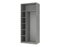 Skříň na oblečení Doros Ken Beton / Bílý 2 dveře 90 × 52 × 210 (80737020)