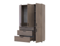Skříň na oblečení Doros Thorn Cremona Cannolo 3 DTD/3Š tyč 135х51.6х200 (44900477)