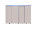 Šatní skříň s posuvnými dveřmi Doros Sigma Slim Kašmír 2+2 dveře 300x45x214.4 (42005606)