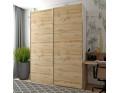 Skříň s posuvnými dveřmi Doros G-Caiser Bílá / Dub Evok 2 DTD / 3 části 180x60x240 (42005020)