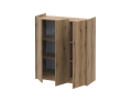 Botník se zrcadlem Doros Kassel Dub Evok 3 DTD 97×40×110 (42005500)