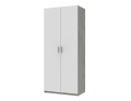Skříň na oblečení Doros Ken Beton / Bílý 2 dveře 90 × 52 × 210 (80737020)
