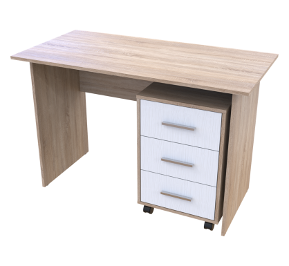 Kancelářský stůl Doros T3 Dub Sonoma / Bílý 120 × 60 × 78 (44900060)
