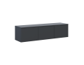 TV stolek Doros Levia Antracit 3 dveře 130x35x33 (41516289)