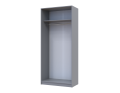 Šatní skříň Promo Šedá 2 dveře 90x48x204 (80737764)
