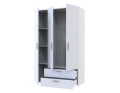 Skříň na oblečení Doros Ektor Bílý 3 dveře 116×49,5×180 (80737076)