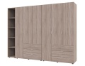 Set Doros Gelar s regálem Dub Sonoma 3+3 dveře 270,6×49,5×203,4 (42005052)