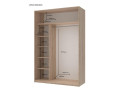 Šatní skříň Doros City Light Dub Sonoma 2 DTD 150×60×225 (42002012)