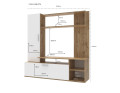 Obývací stěna Doros Kona Dub Evok / Bílý 151 × 40 × 147 (44900388)