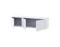 TV stolek Doros Levia Bílý 3 dveře 130x35x33 (41516288)