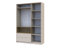 Skříň na oblečení s nikou Doros Dale Kašmír/Dub Artisan 3 dveře 150 × 52 × 220 (80737726)