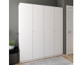Skříň na oblečení Doros Promo Bílá 2+2 dveře 180×48×204 (42005008)